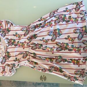 Girls' Pink Bunny Print Dress